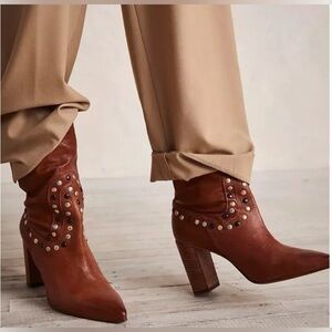 Free People Studded Leather Boots